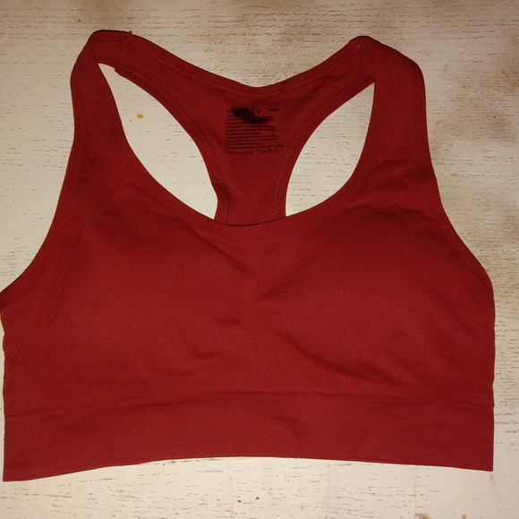 Jockey Other - Jockey Women's Solid Red Racerback Sports Bra Sz Medium